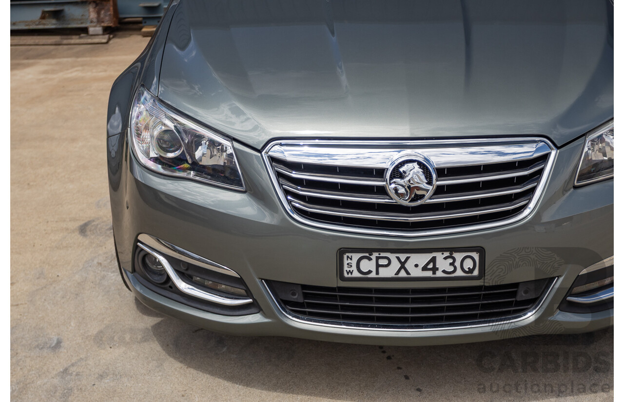 11/2013 Holden VF Calais V 4d Sedan Prussian Steel Metallic V6 3.6L