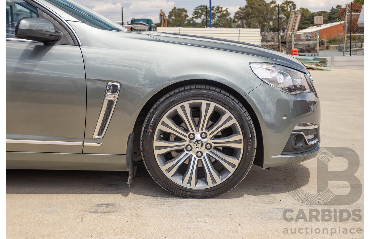 11/2013 Holden VF Calais V 4d Sedan Prussian Steel Metallic V6 3.6L
