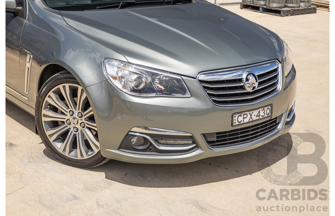 11/2013 Holden VF Calais V 4d Sedan Prussian Steel Metallic V6 3.6L
