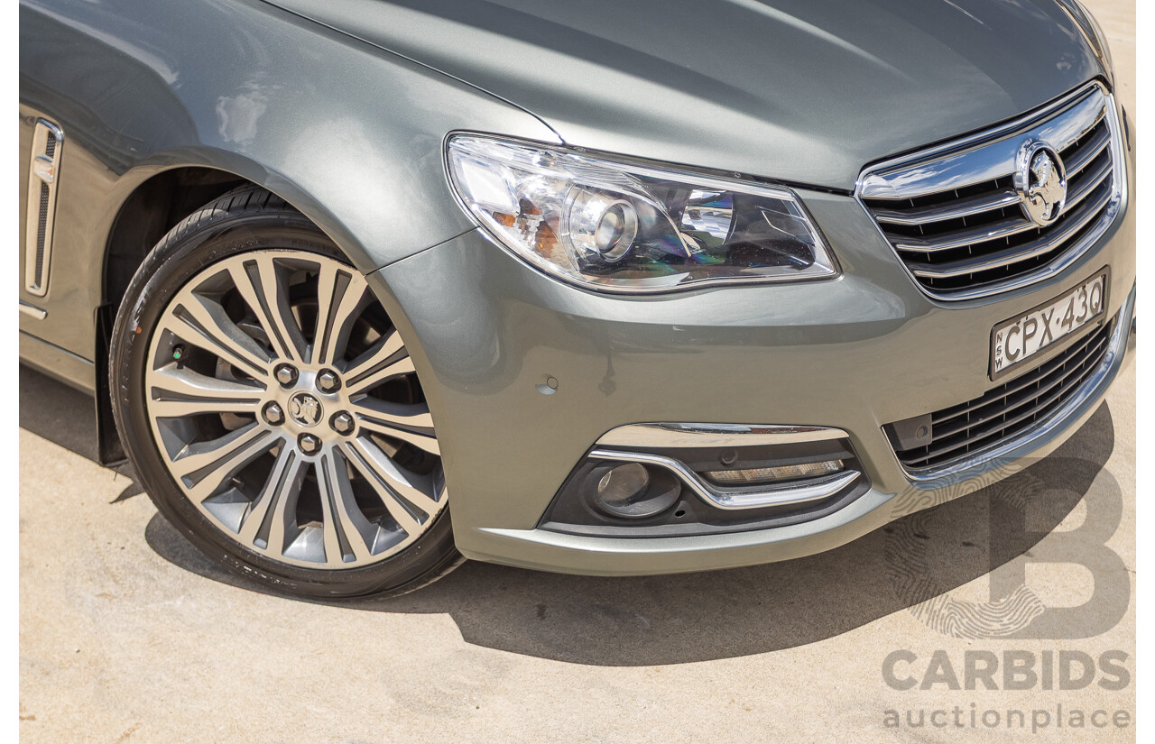 11/2013 Holden VF Calais V 4d Sedan Prussian Steel Metallic V6 3.6L