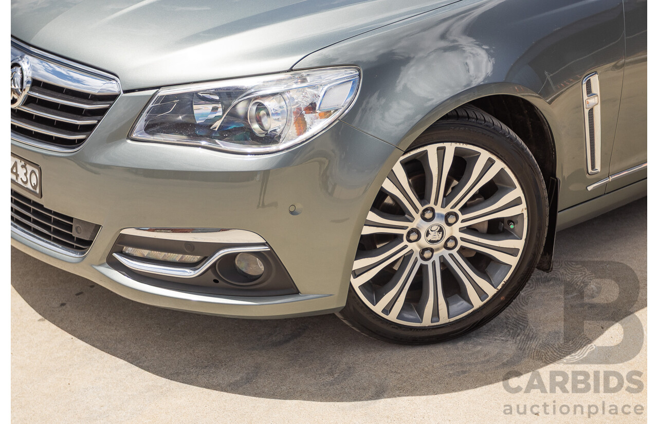 11/2013 Holden VF Calais V 4d Sedan Prussian Steel Metallic V6 3.6L