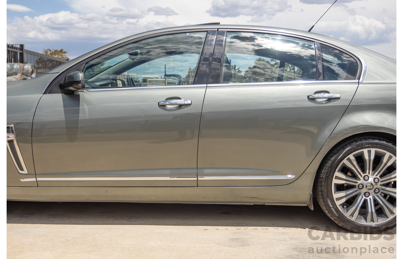 11/2013 Holden VF Calais V 4d Sedan Prussian Steel Metallic V6 3.6L