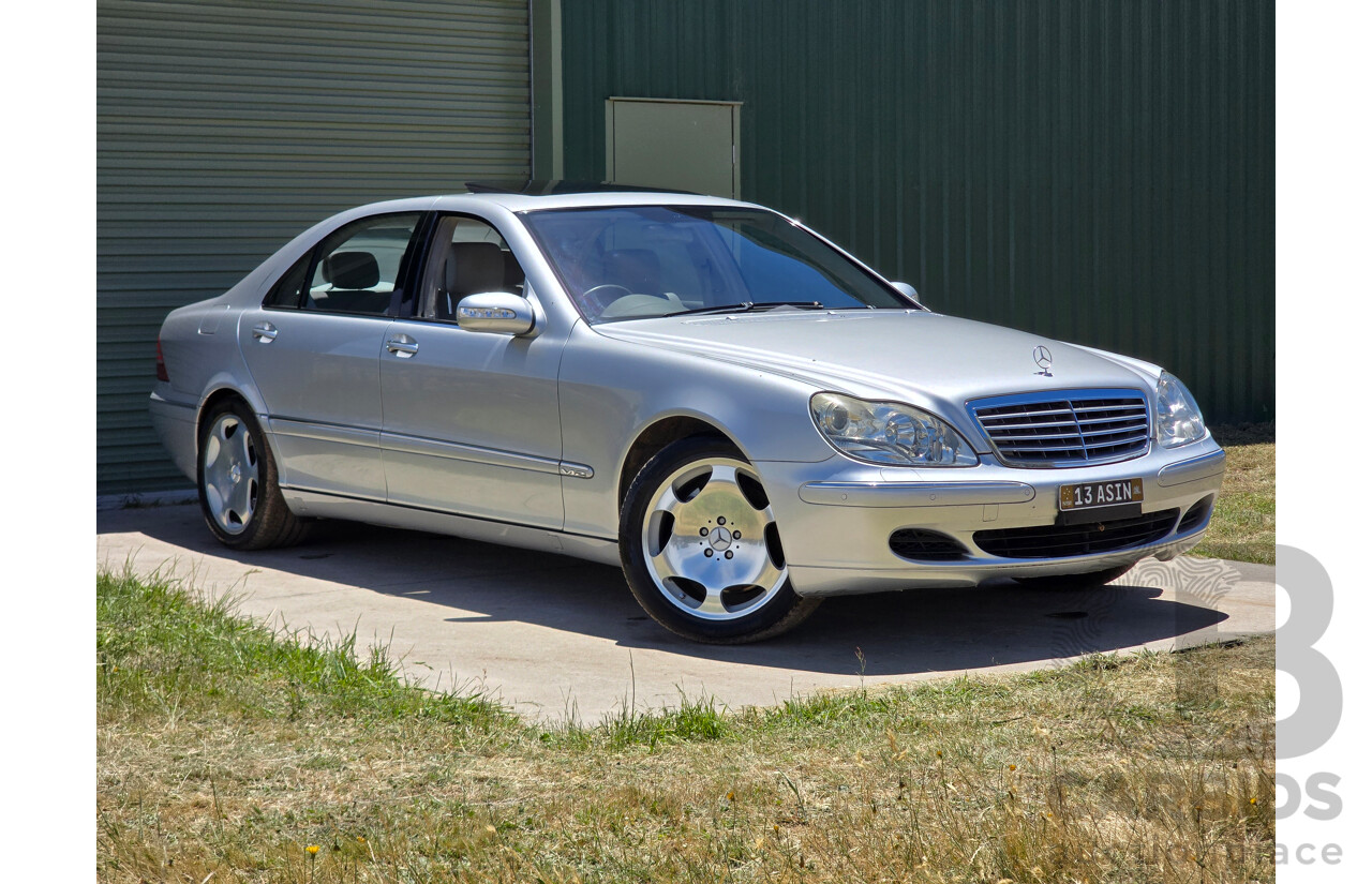 8/2005 Mercedes Benz S600L W220 MY05 4d Sedan Brilliant Silver Metallic Twin Turbo V12 5.5L