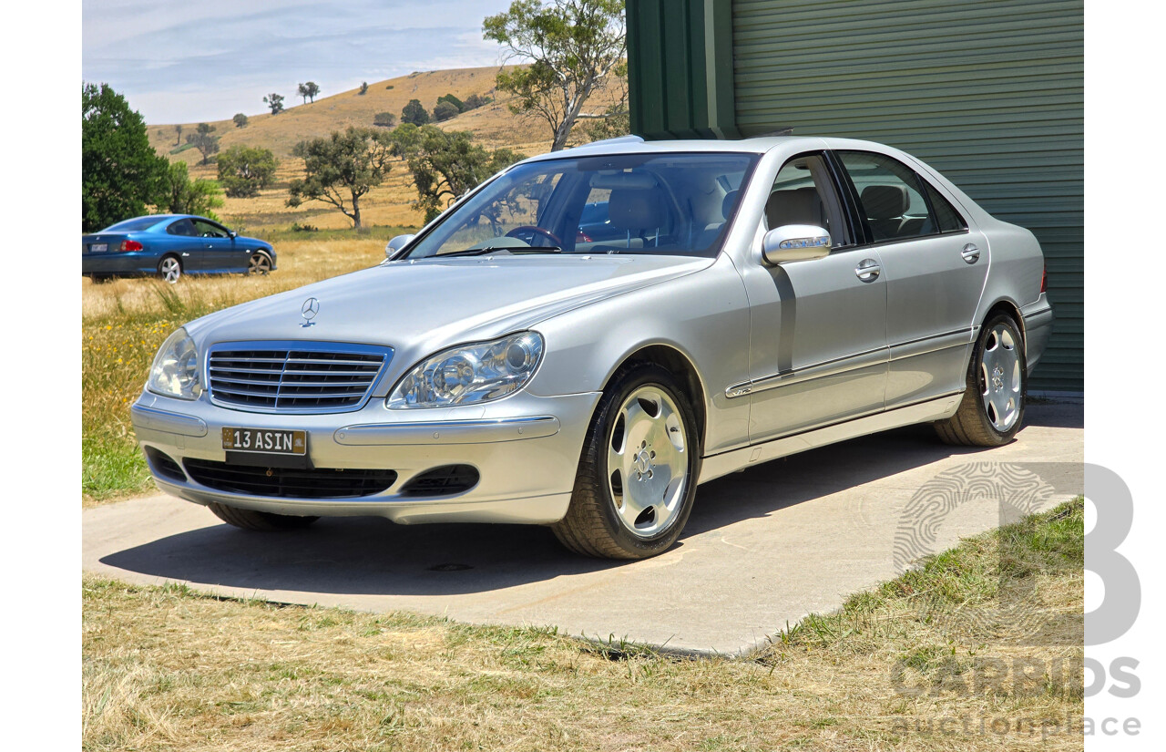 8/2005 Mercedes Benz S600L W220 MY05 4d Sedan Brilliant Silver Metallic Twin Turbo V12 5.5L