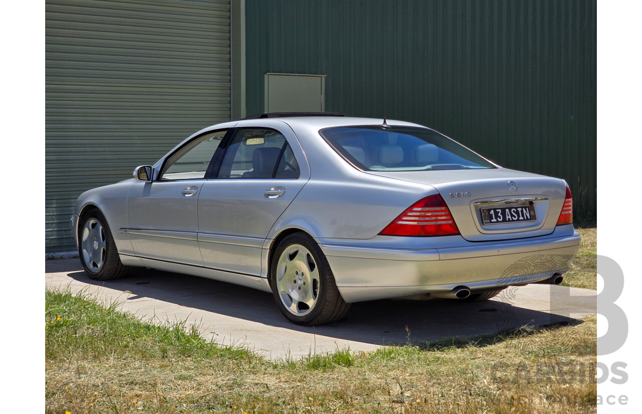 8/2005 Mercedes Benz S600L W220 MY05 4d Sedan Brilliant Silver Metallic Twin Turbo V12 5.5L