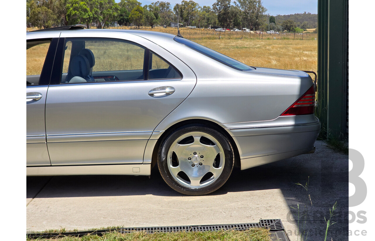 8/2005 Mercedes Benz S600L W220 MY05 4d Sedan Brilliant Silver Metallic Twin Turbo V12 5.5L