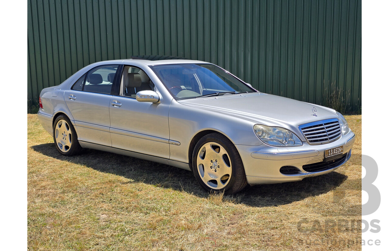 8/2005 Mercedes Benz S600L W220 MY05 4d Sedan Brilliant Silver Metallic Twin Turbo V12 5.5L
