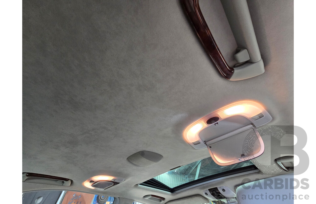 8/2005 Mercedes Benz S600L W220 MY05 4d Sedan Brilliant Silver Metallic Twin Turbo V12 5.5L