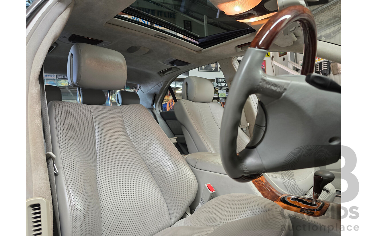 8/2005 Mercedes Benz S600L W220 MY05 4d Sedan Brilliant Silver Metallic Twin Turbo V12 5.5L