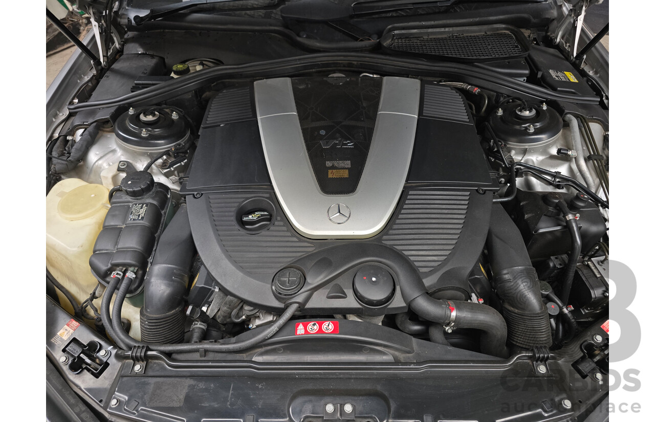 8/2005 Mercedes Benz S600L W220 MY05 4d Sedan Brilliant Silver Metallic Twin Turbo V12 5.5L