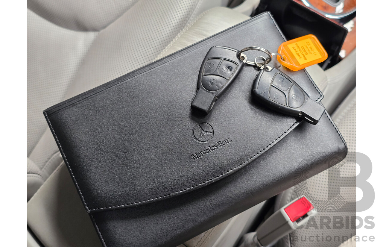 8/2005 Mercedes Benz S600L W220 MY05 4d Sedan Brilliant Silver Metallic Twin Turbo V12 5.5L