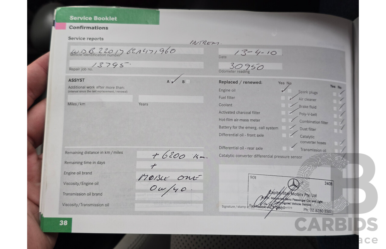 8/2005 Mercedes Benz S600L W220 MY05 4d Sedan Brilliant Silver Metallic Twin Turbo V12 5.5L