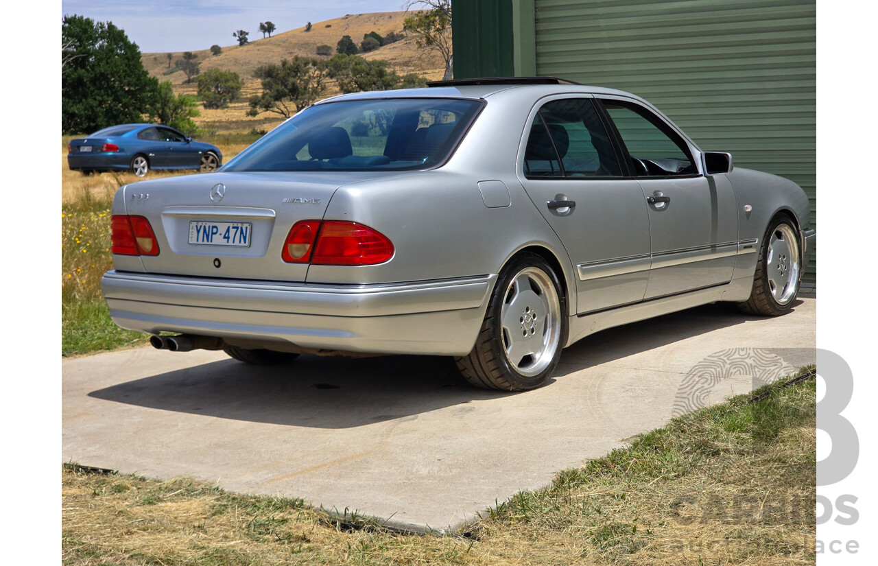 10/1998 Mercedes Benz E55 AMG W210 4d Sedan Brilliant Silver Metallic V8 5.4L