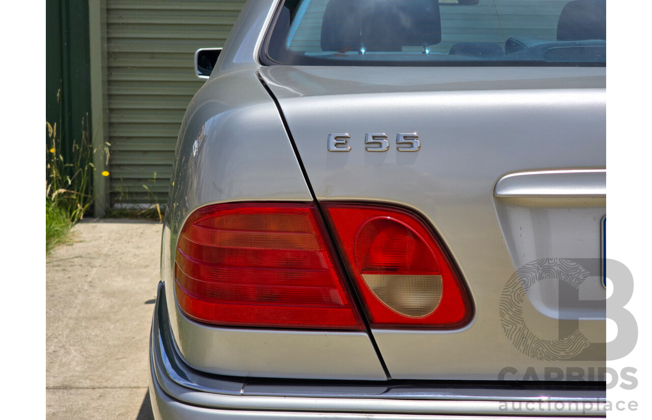 10/1998 Mercedes Benz E55 AMG W210 4d Sedan Brilliant Silver Metallic V8 5.4L