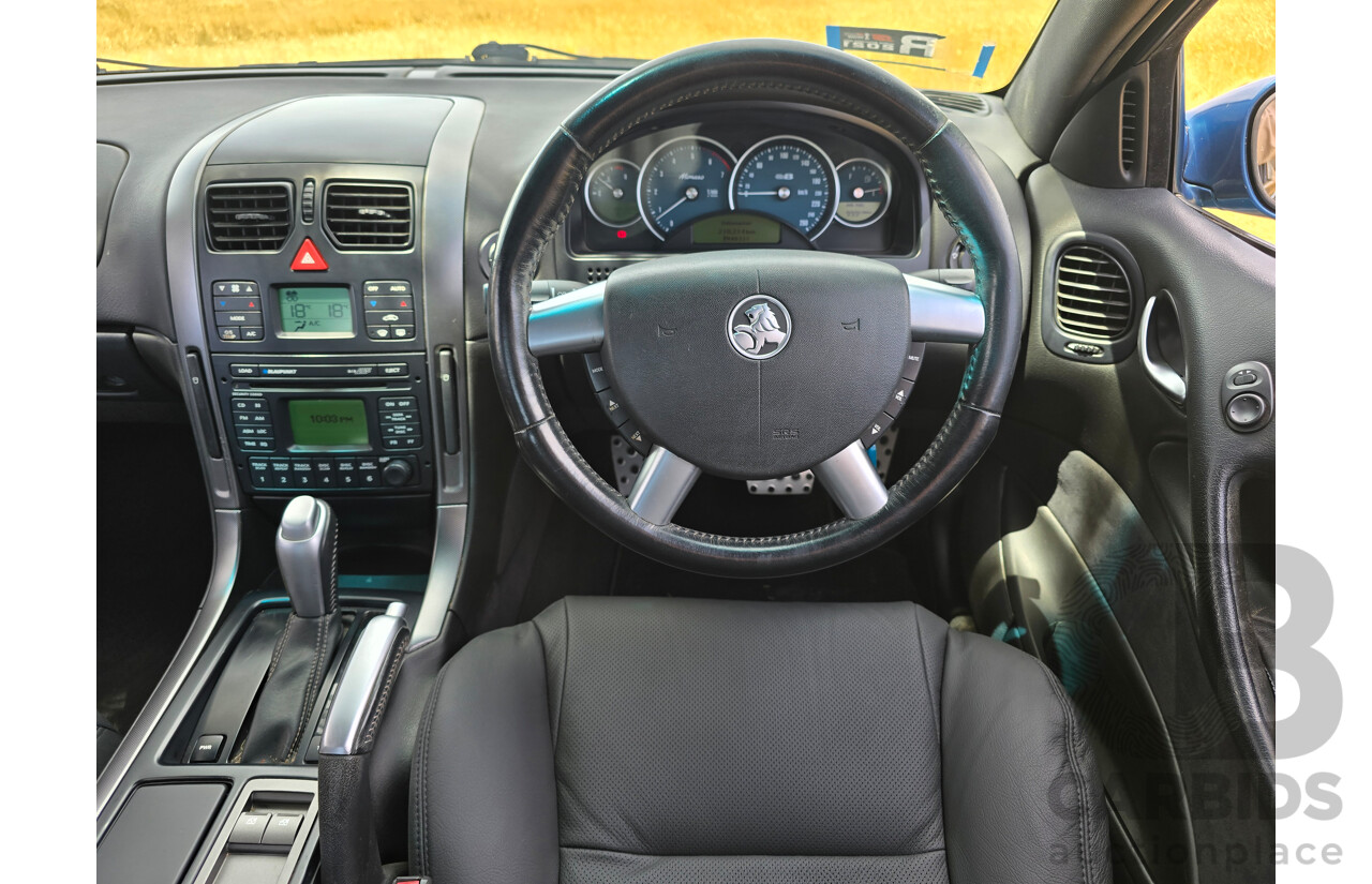 9/2003 Holden Monaro CV8 V2 Series III 2d Coupe Barbados Metallic Blue V8 5.7L