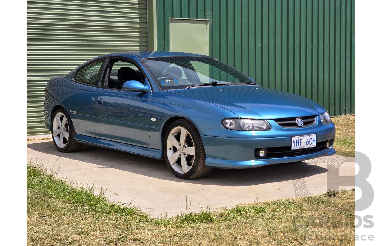 9/2003 Holden Monaro CV8 V2 Series III 2d Coupe Barbados Metallic Blue V8 5.7L