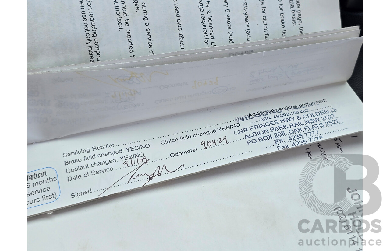 9/2003 Holden Monaro CV8 V2 Series III 2d Coupe Barbados Metallic Blue V8 5.7L