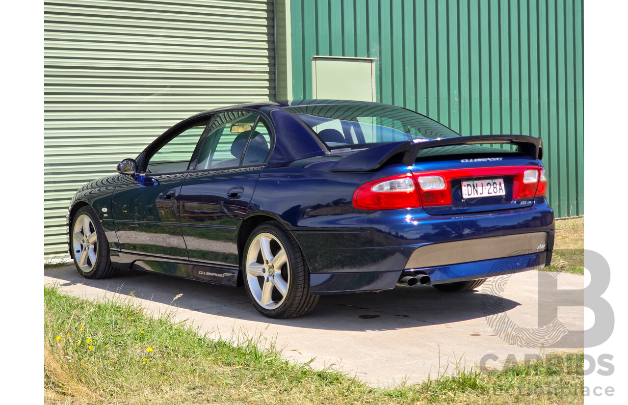 10/2001 Holden Special Vehicles (HSV) Clubsport VX Series II Build No.136 4d Sedan Vespers Blue Metallic V8 5.7L