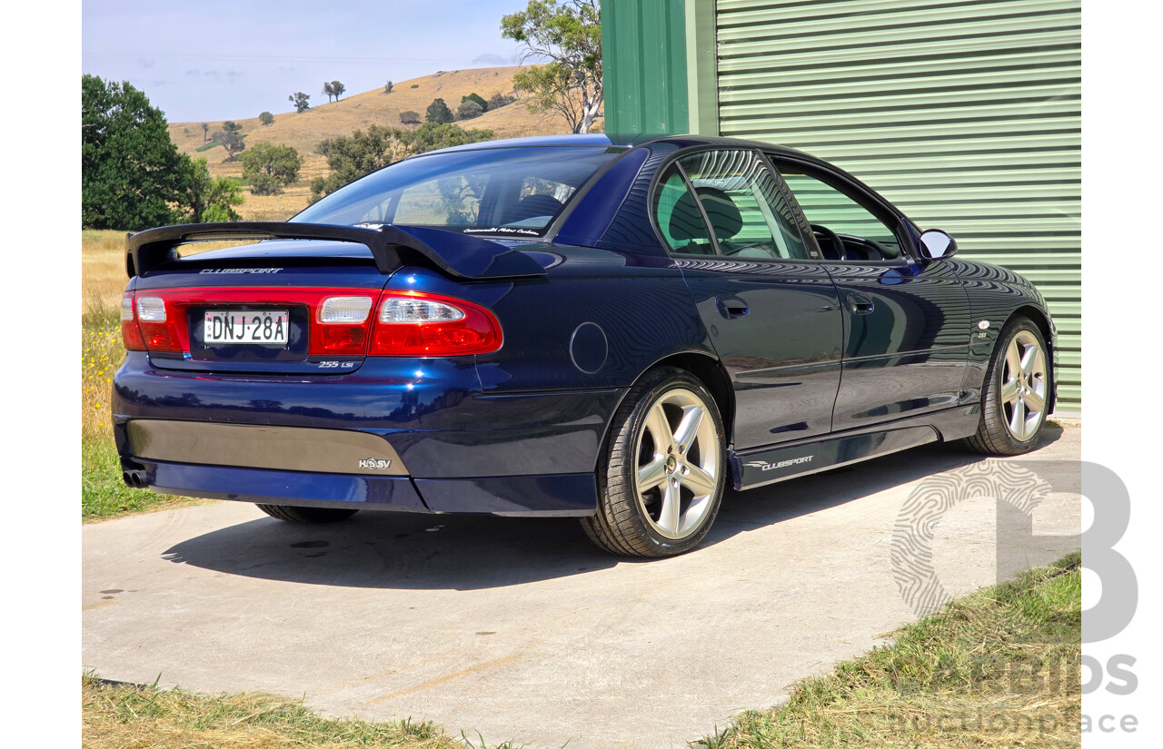 10/2001 Holden Special Vehicles (HSV) Clubsport VX Series II Build No.136 4d Sedan Vespers Blue Metallic V8 5.7L