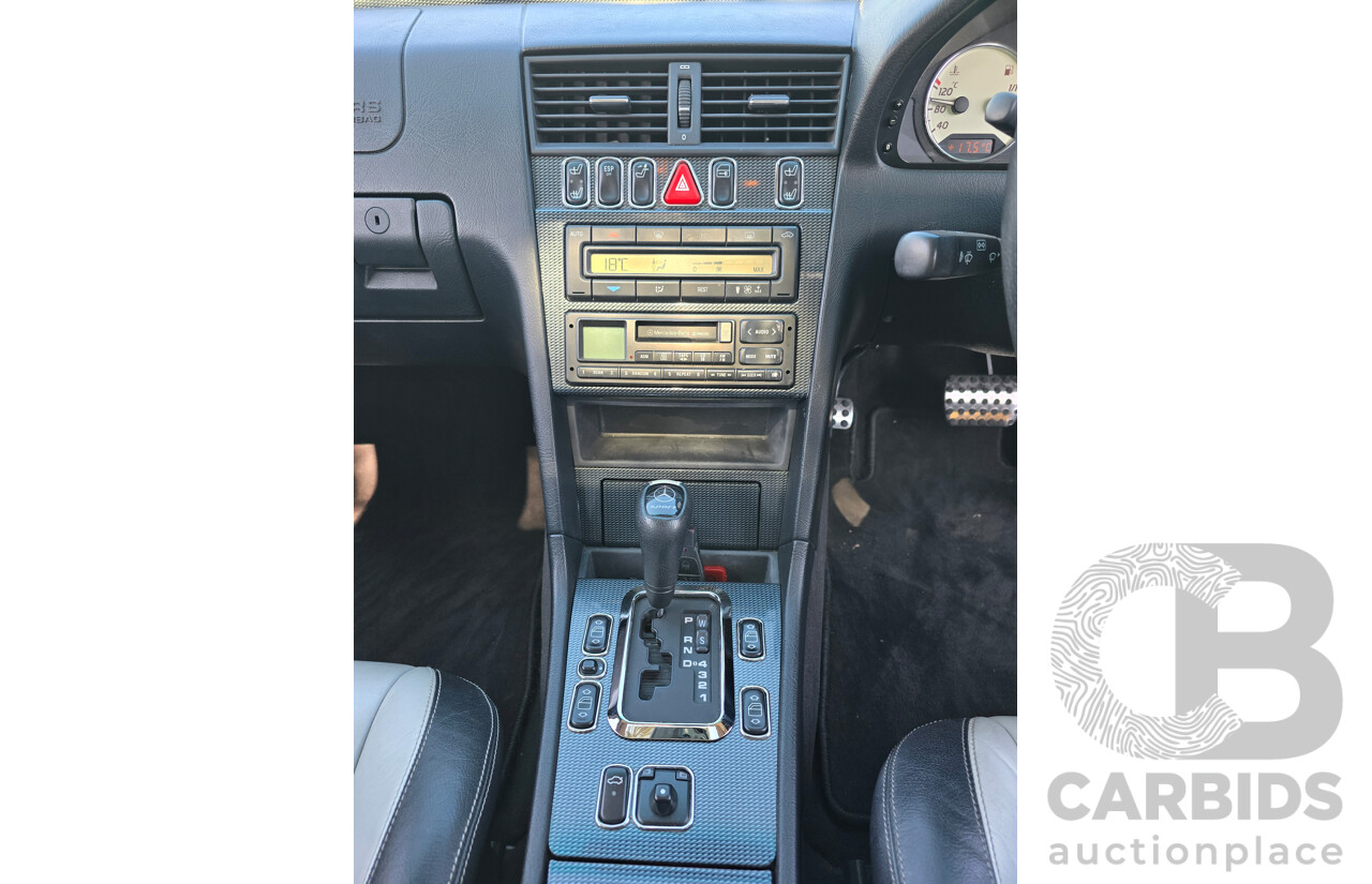 7/1998 Mercedes Benz C43 AMG W202 4d Saloon Zircon Silver Metallic V8 4.3L
