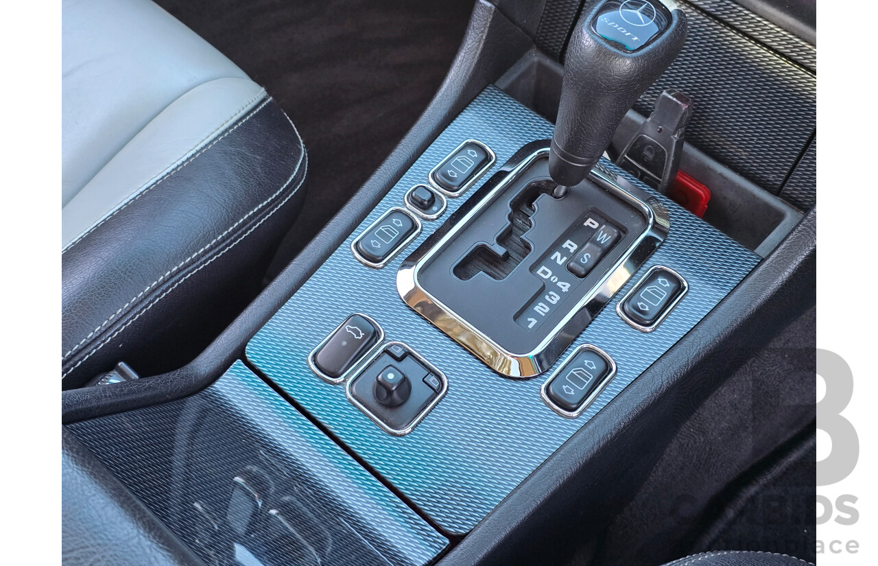 7/1998 Mercedes Benz C43 AMG W202 4d Saloon Zircon Silver Metallic V8 4.3L