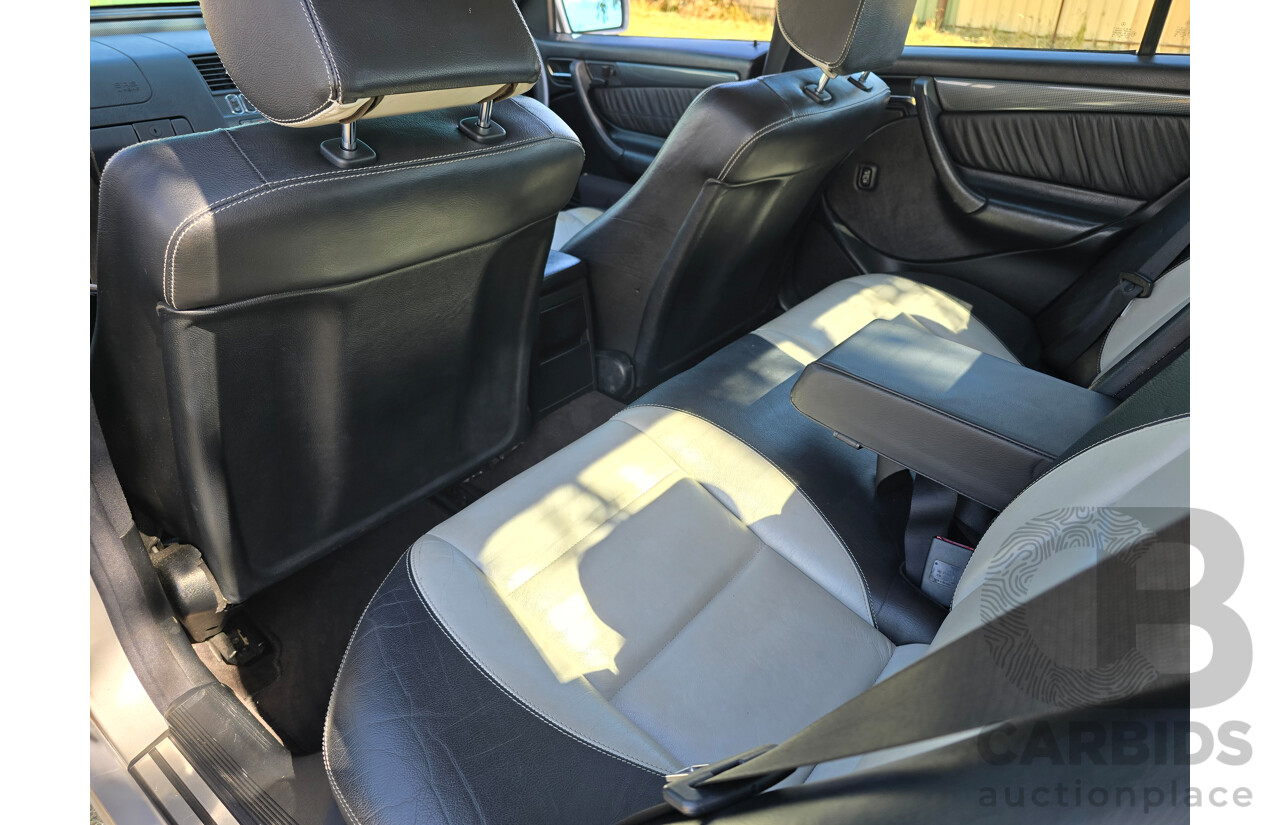 7/1998 Mercedes Benz C43 AMG W202 4d Saloon Zircon Silver Metallic V8 4.3L