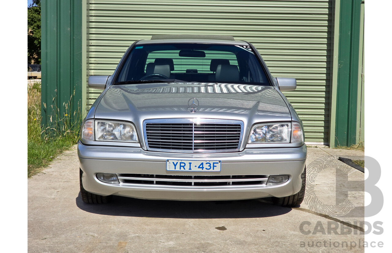 7/1998 Mercedes Benz C43 AMG W202 4d Saloon Zircon Silver Metallic V8 4.3L