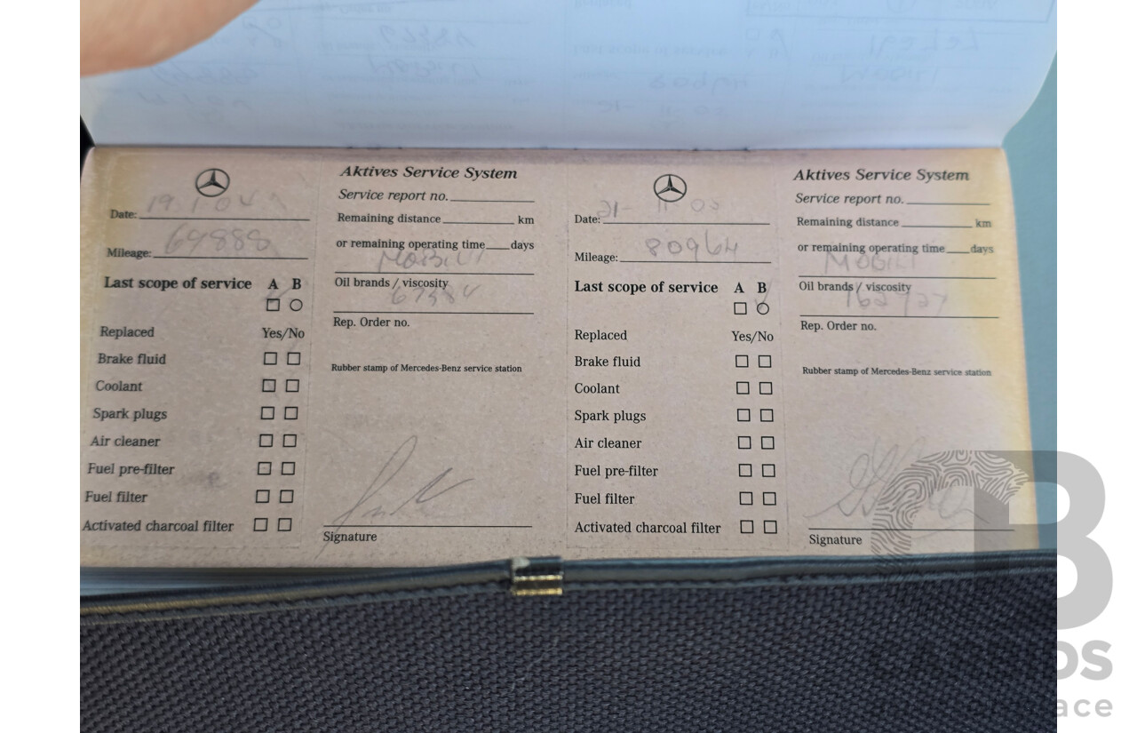 7/1998 Mercedes Benz C43 AMG W202 4d Saloon Zircon Silver Metallic V8 4.3L