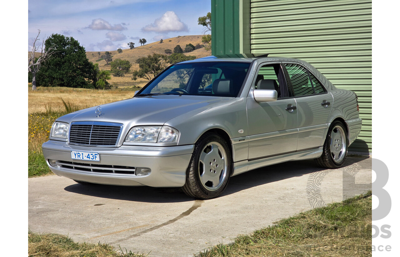 7/1998 Mercedes Benz C43 AMG W202 4d Saloon Zircon Silver Metallic V8 4.3L