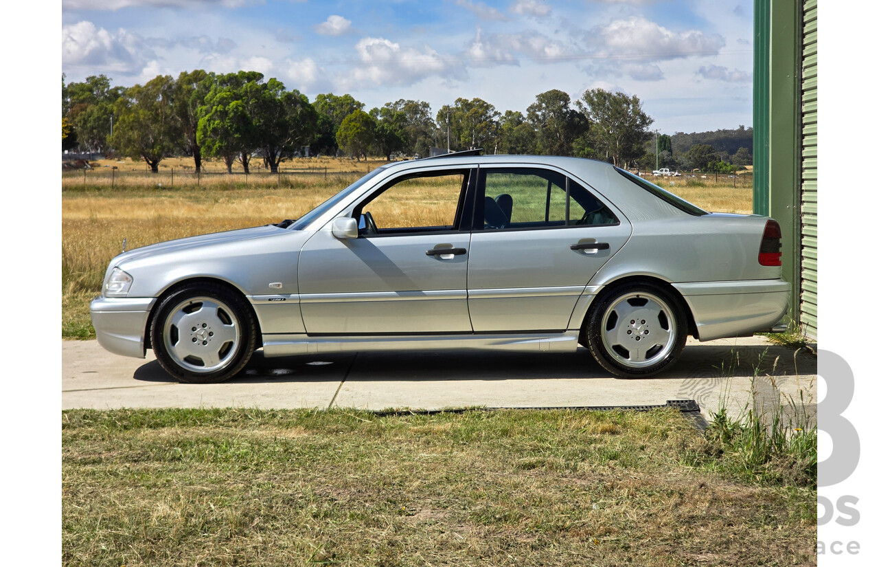 7/1998 Mercedes Benz C43 AMG W202 4d Saloon Zircon Silver Metallic V8 4.3L