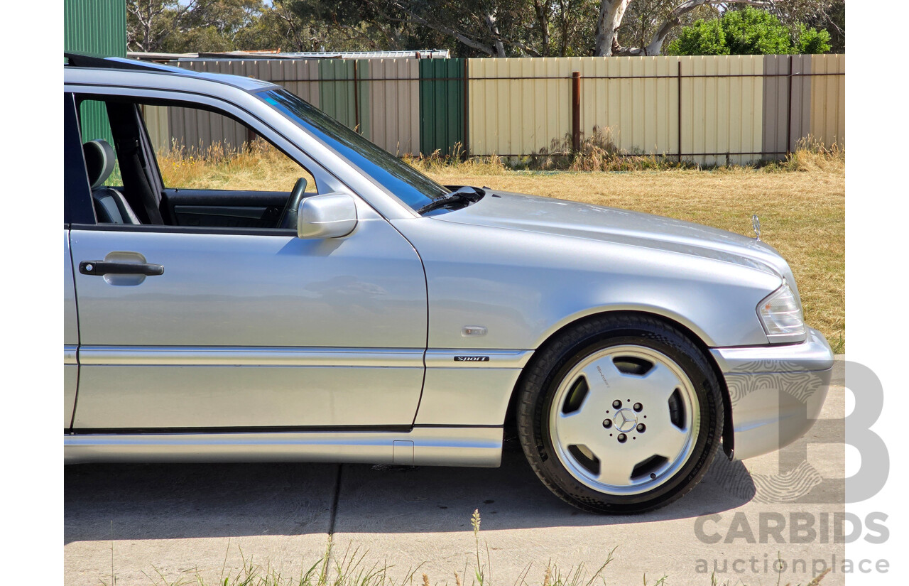 7/1998 Mercedes Benz C43 AMG W202 4d Saloon Zircon Silver Metallic V8 4.3L