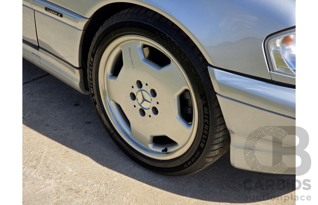 7/1998 Mercedes Benz C43 AMG W202 4d Saloon Zircon Silver Metallic V8 4.3L