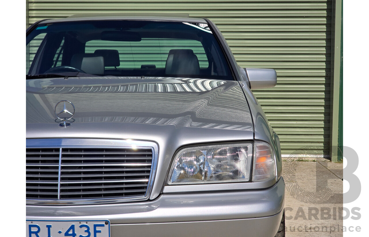 7/1998 Mercedes Benz C43 AMG W202 4d Saloon Zircon Silver Metallic V8 4.3L