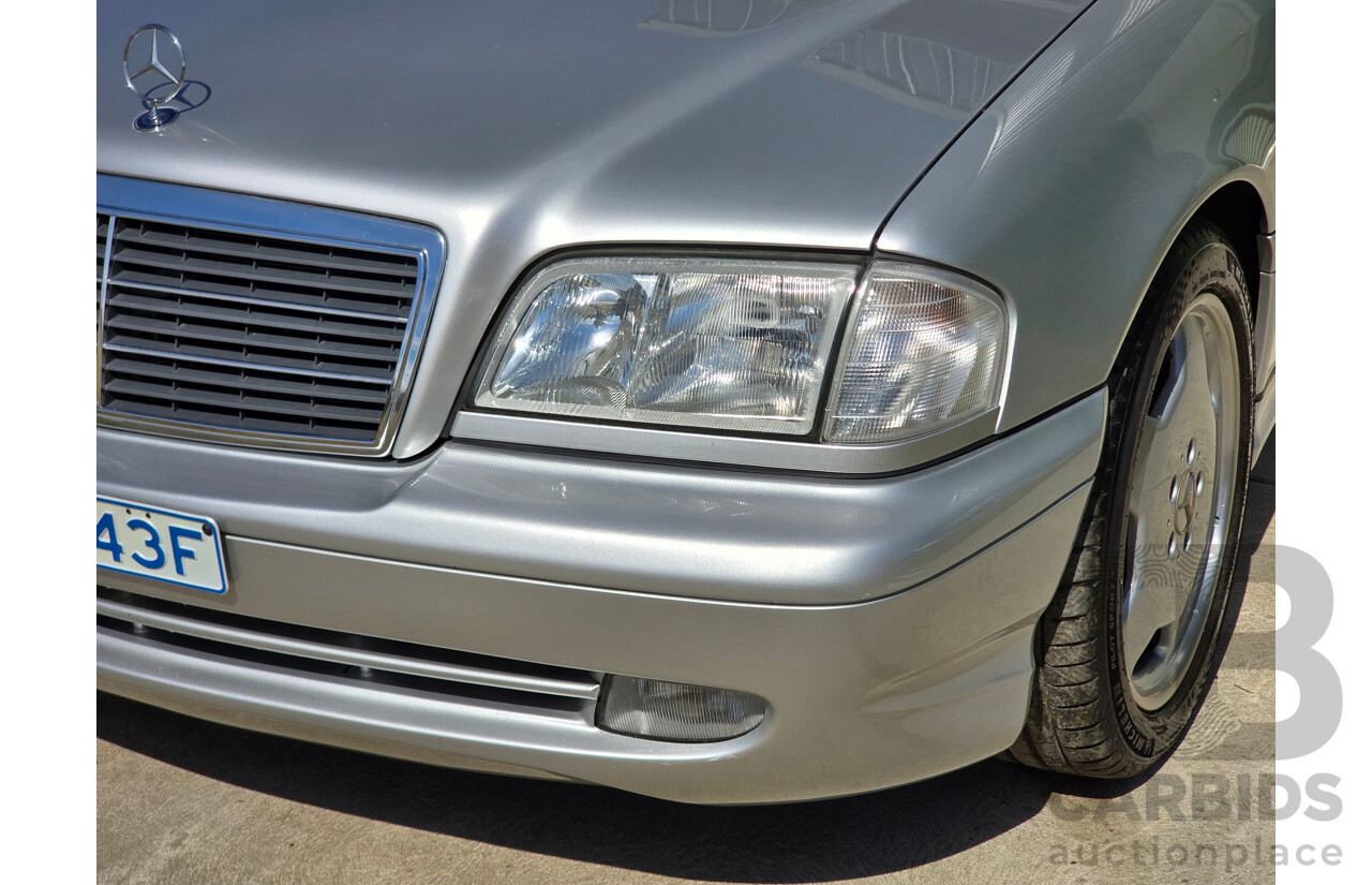7/1998 Mercedes Benz C43 AMG W202 4d Saloon Zircon Silver Metallic V8 4.3L