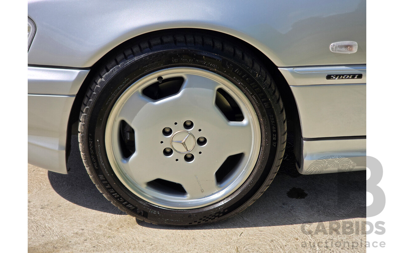 7/1998 Mercedes Benz C43 AMG W202 4d Saloon Zircon Silver Metallic V8 4.3L