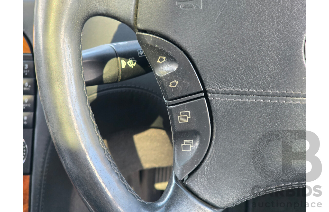 4/2003 Mercedes Benz S600L W220 4d Sedan Obsidian Black Metallic Twin Turbo V12 5.5L