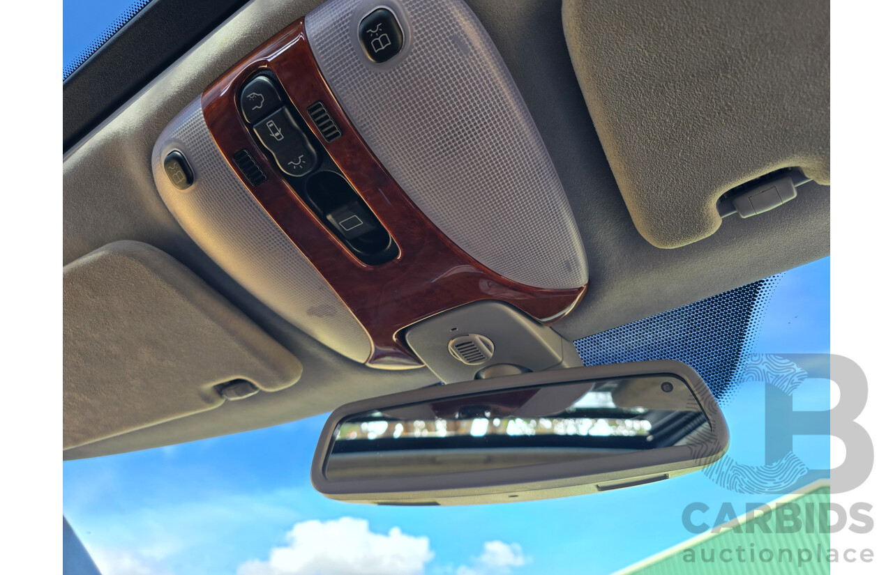 4/2003 Mercedes Benz S600L W220 4d Sedan Obsidian Black Metallic Twin Turbo V12 5.5L