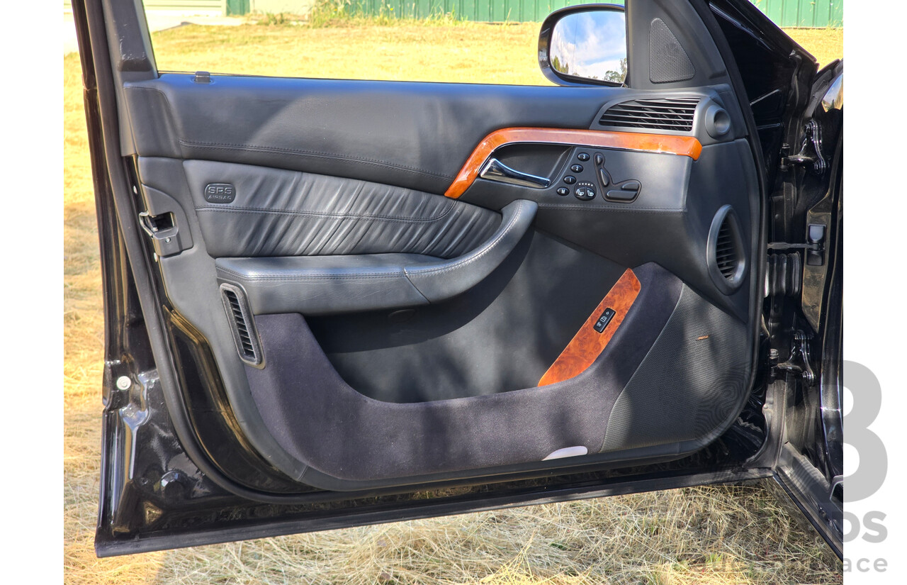 4/2003 Mercedes Benz S600L W220 4d Sedan Obsidian Black Metallic Twin Turbo V12 5.5L