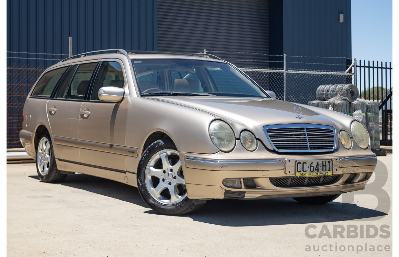 6/2002 Mercedes Benz E240 Classic W210 4d Wagon Travertine Beige Metallic V6 2.4L - 7 Seater