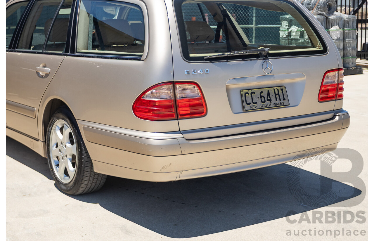 6/2002 Mercedes Benz E240 Classic W210 4d Wagon Travertine Beige Metallic V6 2.4L - 7 Seater