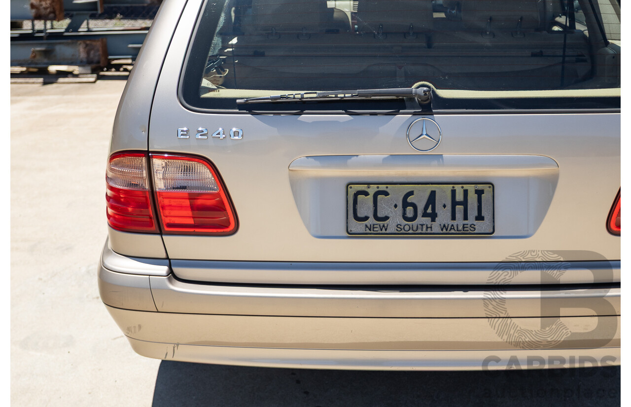 6/2002 Mercedes Benz E240 Classic W210 4d Wagon Travertine Beige Metallic V6 2.4L - 7 Seater
