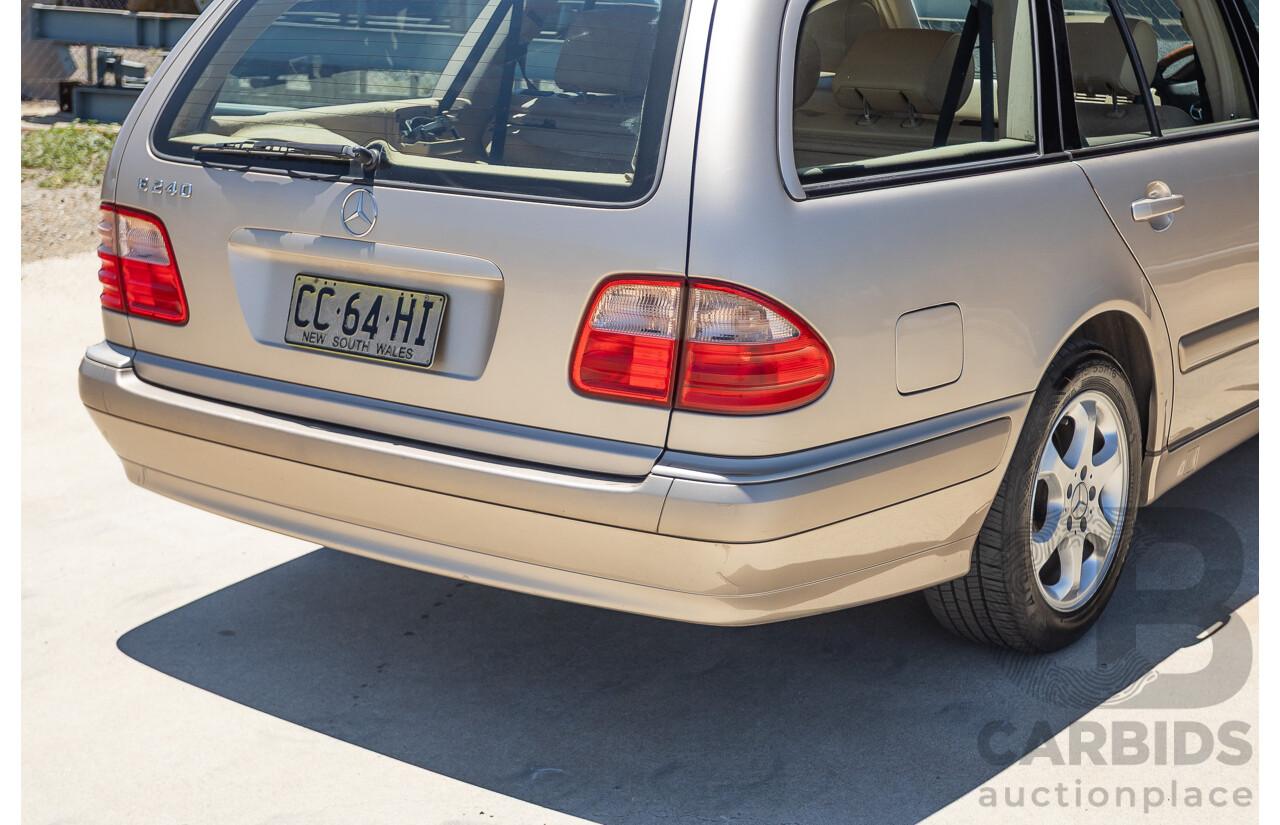 6/2002 Mercedes Benz E240 Classic W210 4d Wagon Travertine Beige Metallic V6 2.4L - 7 Seater