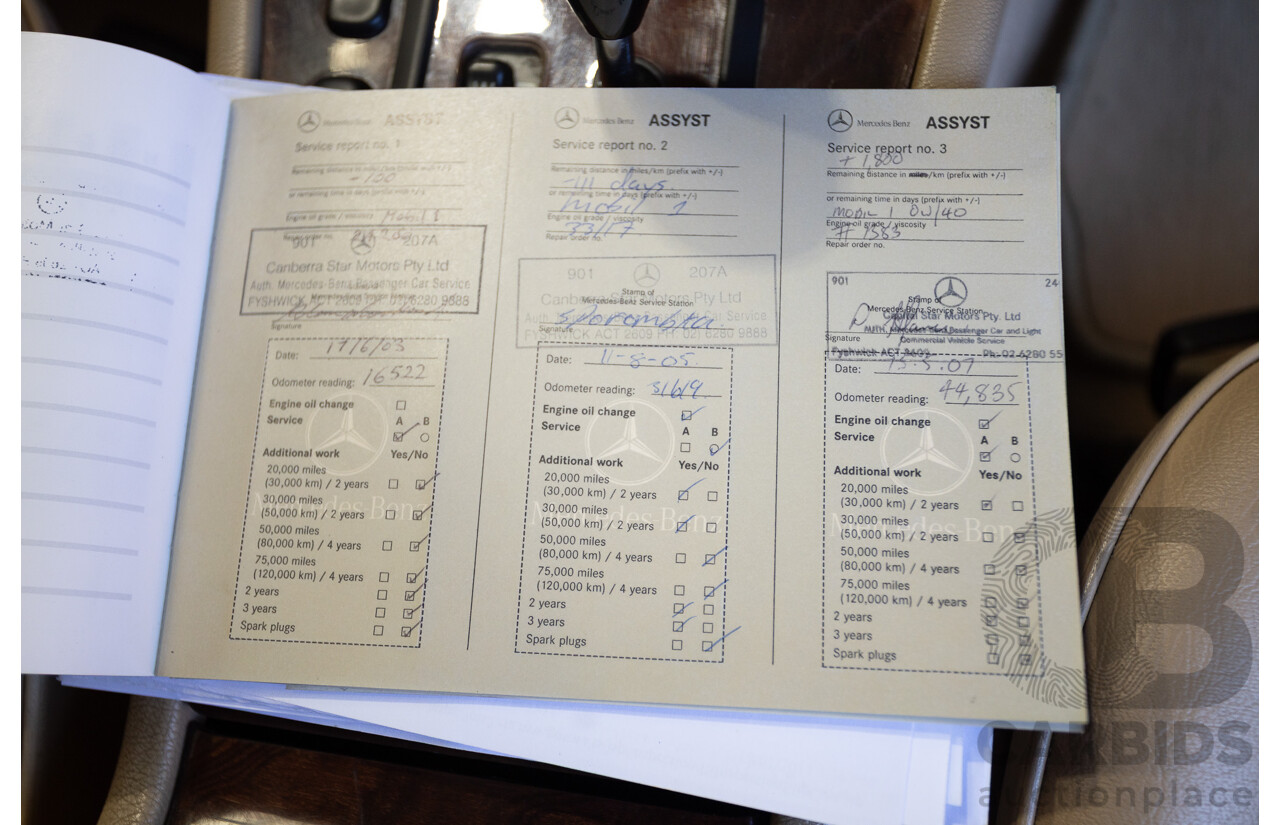 6/2002 Mercedes Benz E240 Classic W210 4d Wagon Travertine Beige Metallic V6 2.4L - 7 Seater