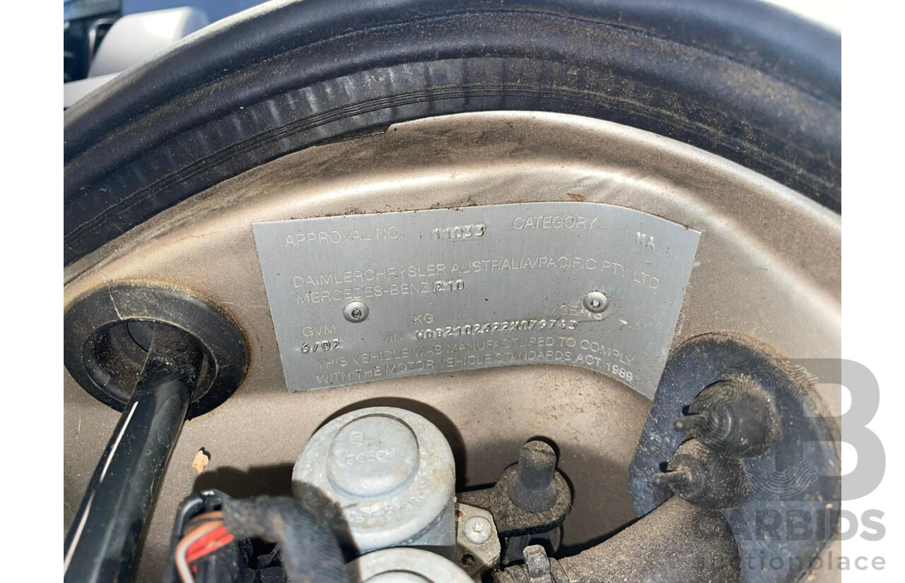 6/2002 Mercedes Benz E240 Classic W210 4d Wagon Travertine Beige Metallic V6 2.4L - 7 Seater