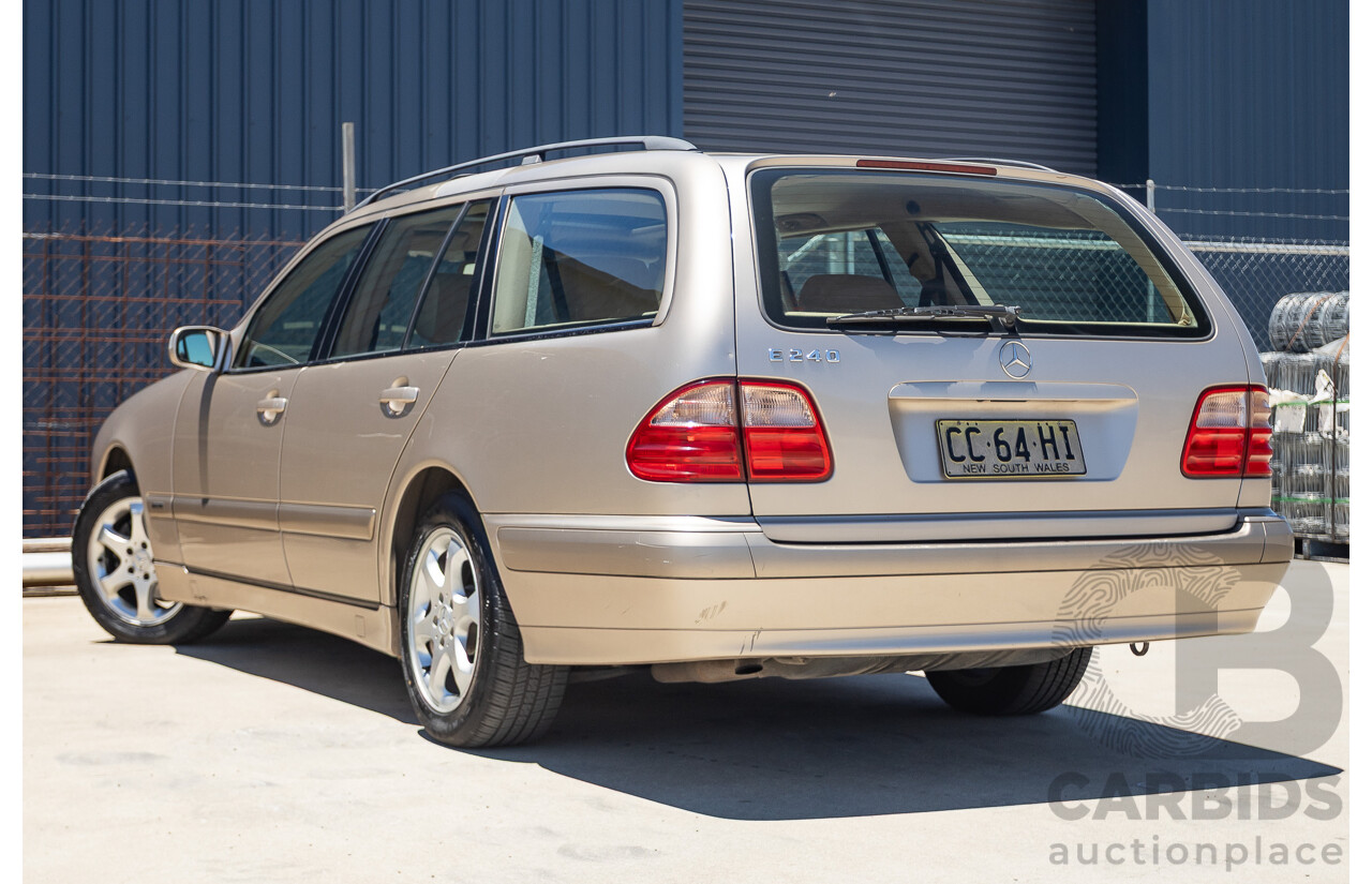 6/2002 Mercedes Benz E240 Classic W210 4d Wagon Travertine Beige Metallic V6 2.4L - 7 Seater