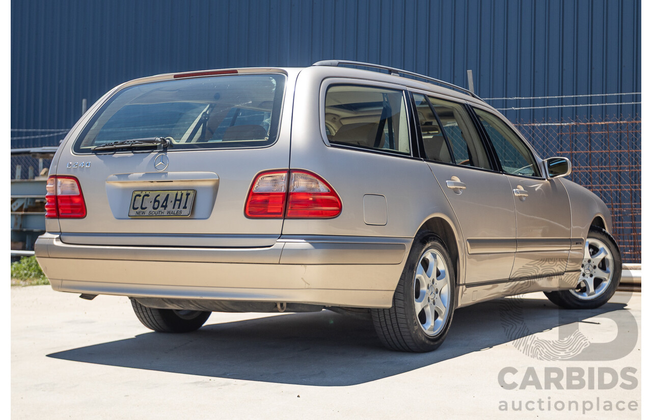 6/2002 Mercedes Benz E240 Classic W210 4d Wagon Travertine Beige Metallic V6 2.4L - 7 Seater