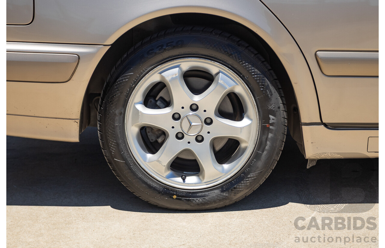 6/2002 Mercedes Benz E240 Classic W210 4d Wagon Travertine Beige Metallic V6 2.4L - 7 Seater