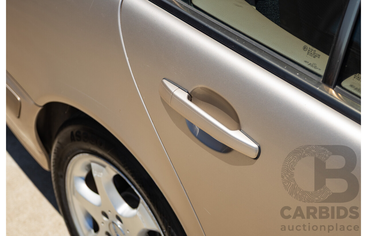 6/2002 Mercedes Benz E240 Classic W210 4d Wagon Travertine Beige Metallic V6 2.4L - 7 Seater