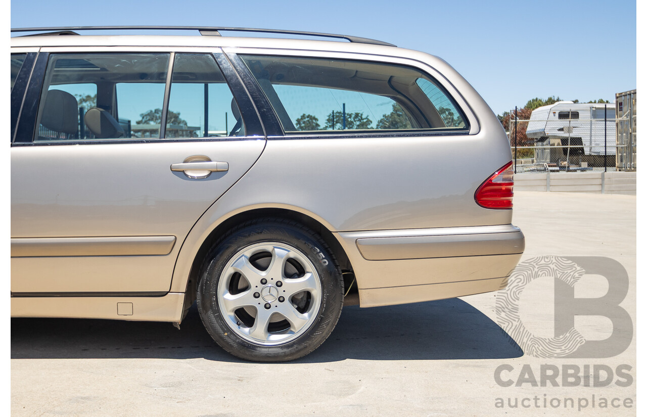 6/2002 Mercedes Benz E240 Classic W210 4d Wagon Travertine Beige Metallic V6 2.4L - 7 Seater