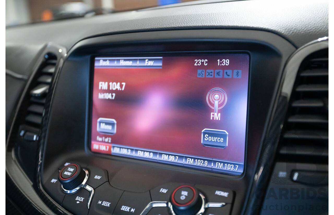 5/2016 Holden VF Commodore SS-V Redline Series 2 4d Sedan Phantom Black V8 6.2L